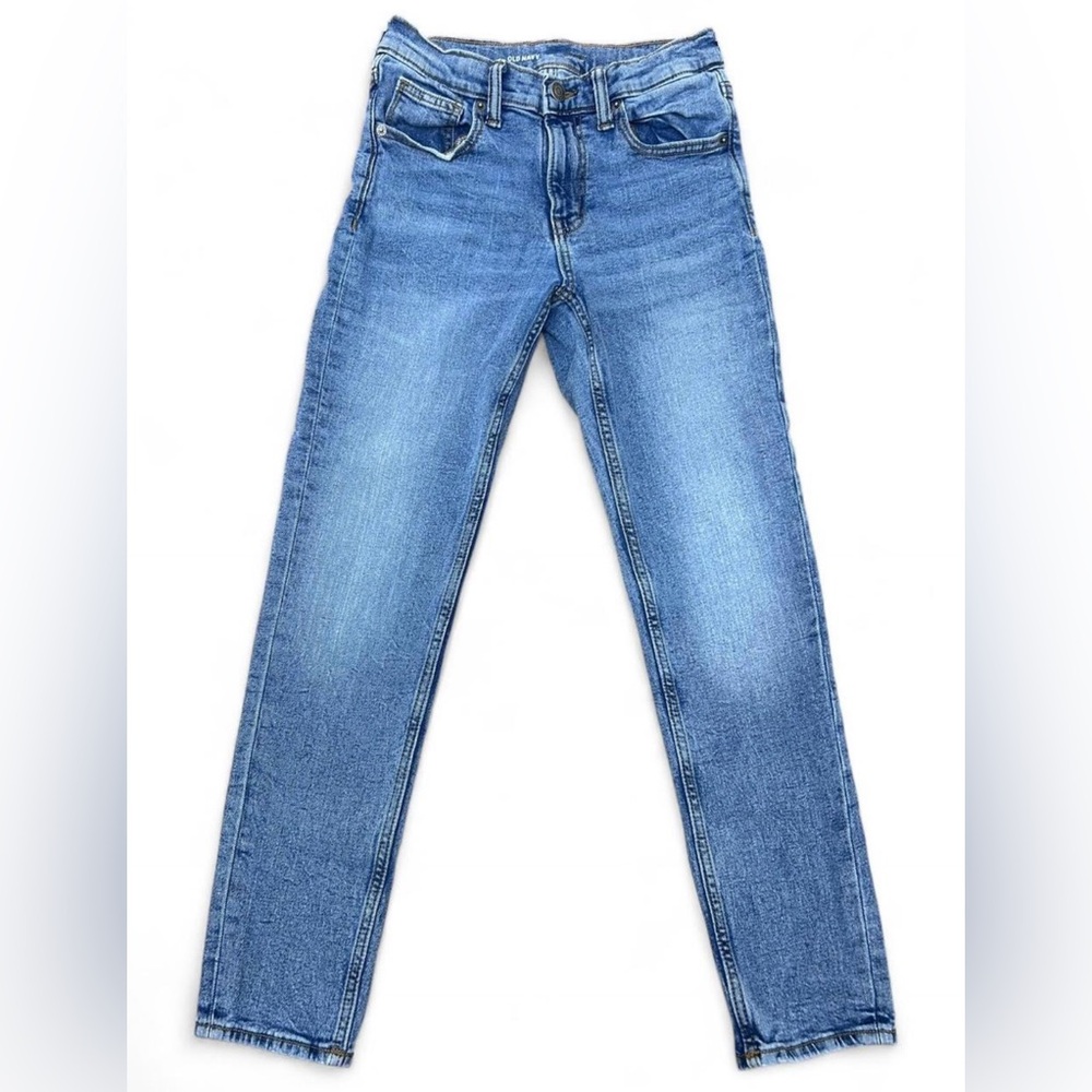 Old Navy Girls Bootcut Jeans Size 12 Built-In Flex Stretch Blue Denim